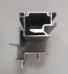 Алюминиевая кромка для полотна скрытого монтажа размером 58*4 мм