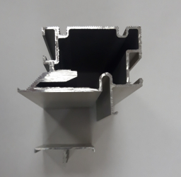 Алюминиевая кромка для полотна скрытого монтажа размером 43*4 мм